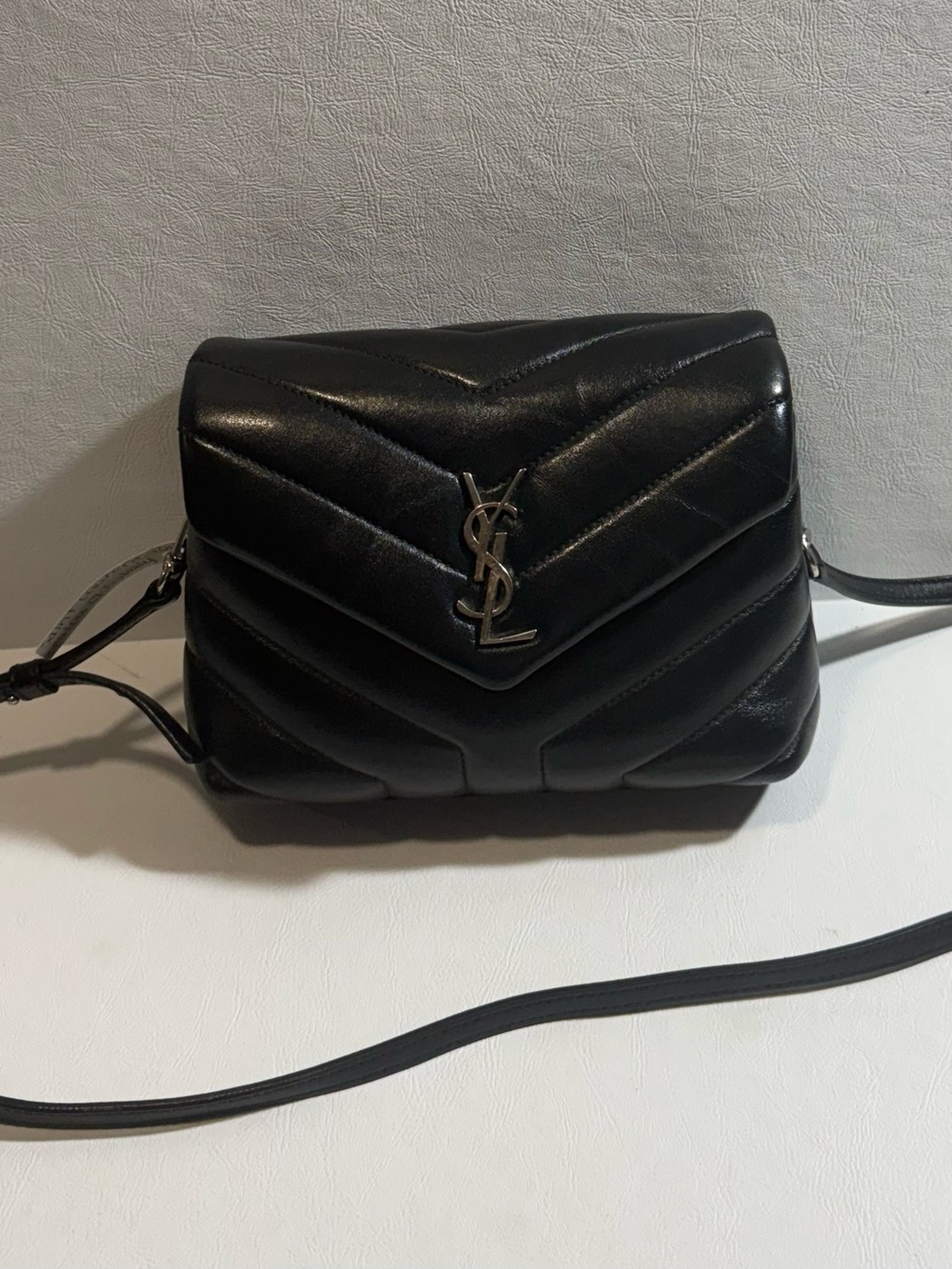 Saint Laurent Black Toy Lou Lou QuiltedLeather Crossbody Bag w/ Silver Hardware - Picture 7 of 7